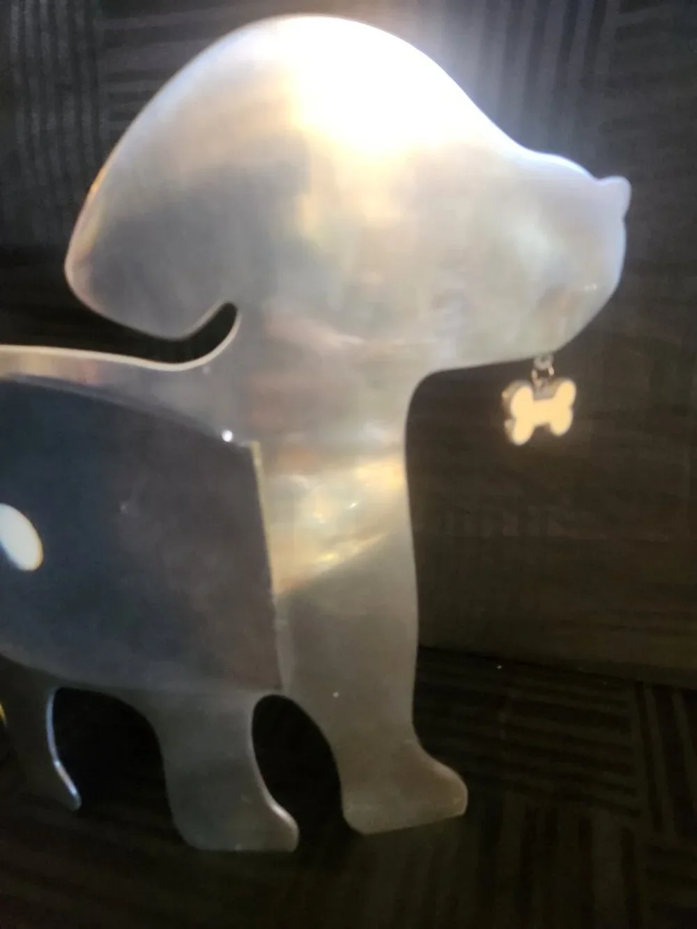 Connoisseur Heart Home Dog Picture Frame Metal Puppy Bone 4x6 Photo Frame